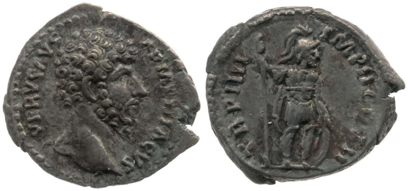 RIC III Marcus Aurelius 515, аверс, bm