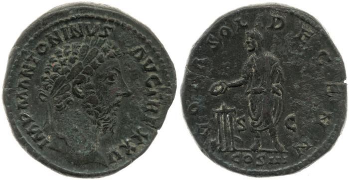 реверс RIC III Marcus Aurelius 1014