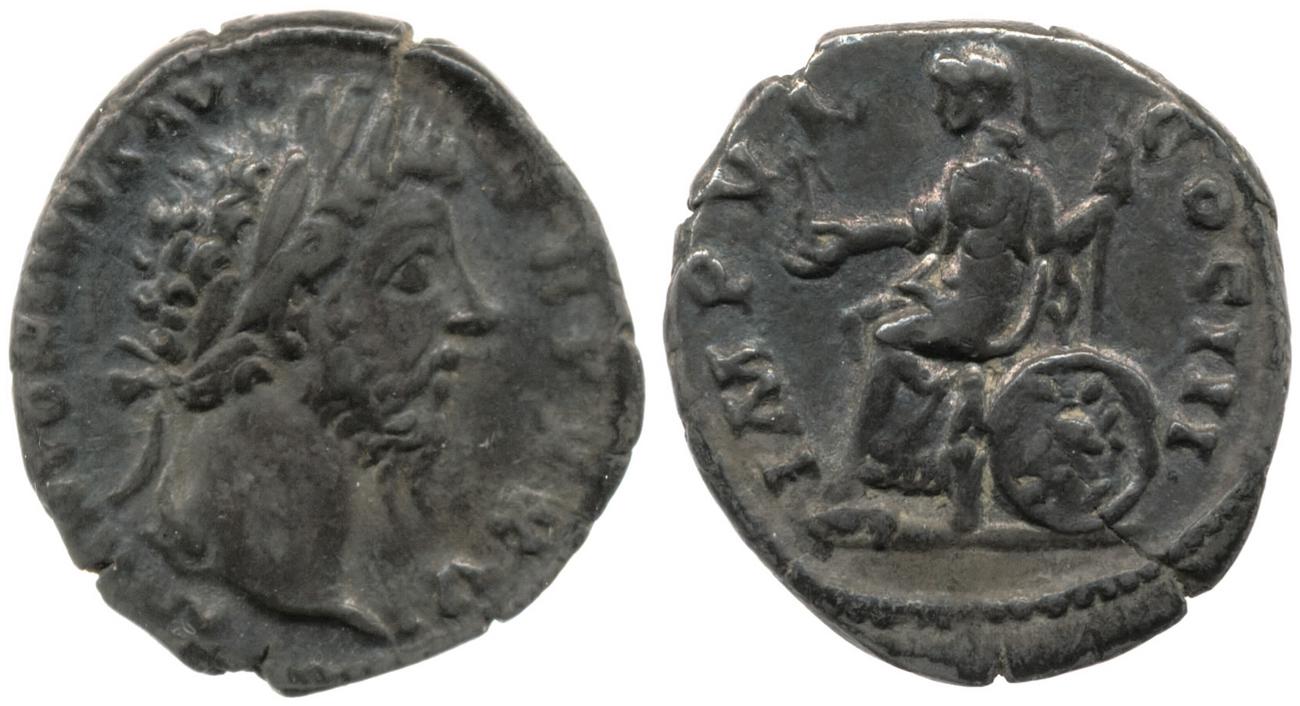 RIC III Marcus Aurelius 259, аверс, bm