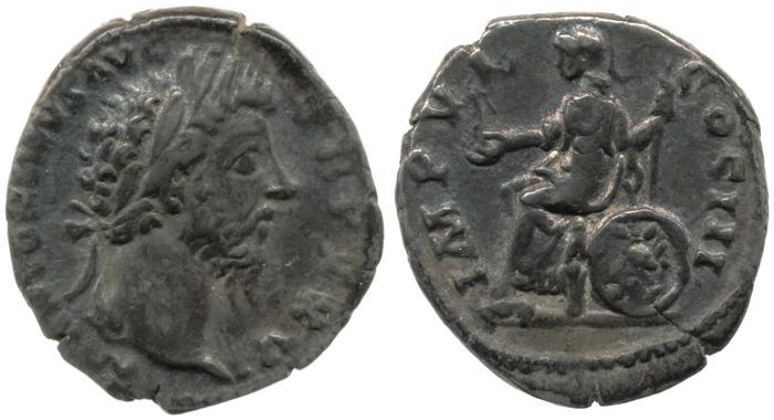 RIC III Marcus Aurelius 259, реверс, bm
