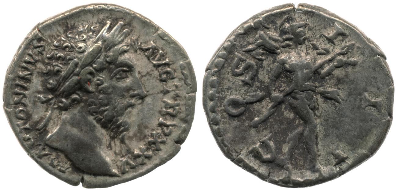 RIC III Marcus Aurelius 231, аверс, bm