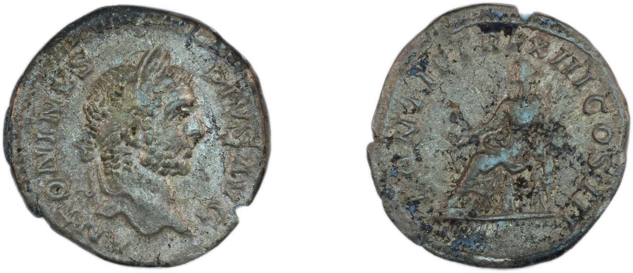 RIC IV Caracalla 116A, obverse, bm
