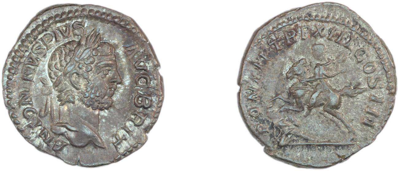 RIC IV Caracalla 118B, obverse, bm