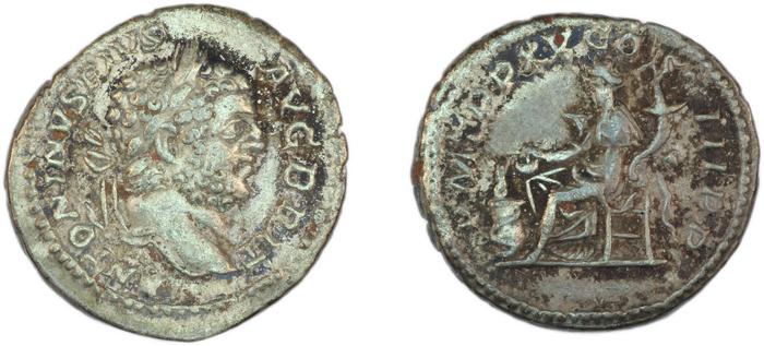 реверс RIC IV Caracalla 196