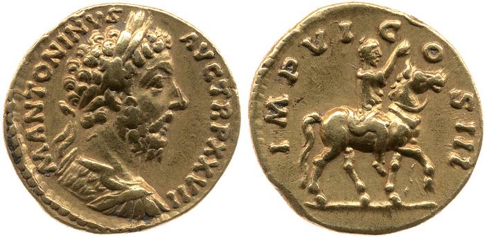 RIC III Marcus Aurelius 281, реверс, bm