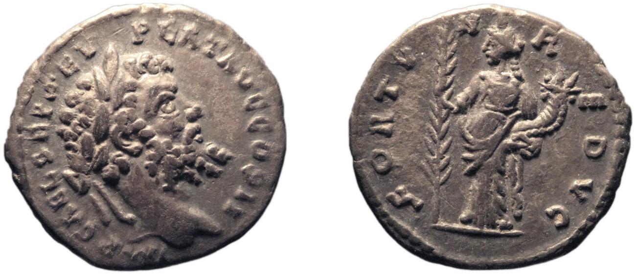 RIC IV Septimius Severus 383, аверс, bm