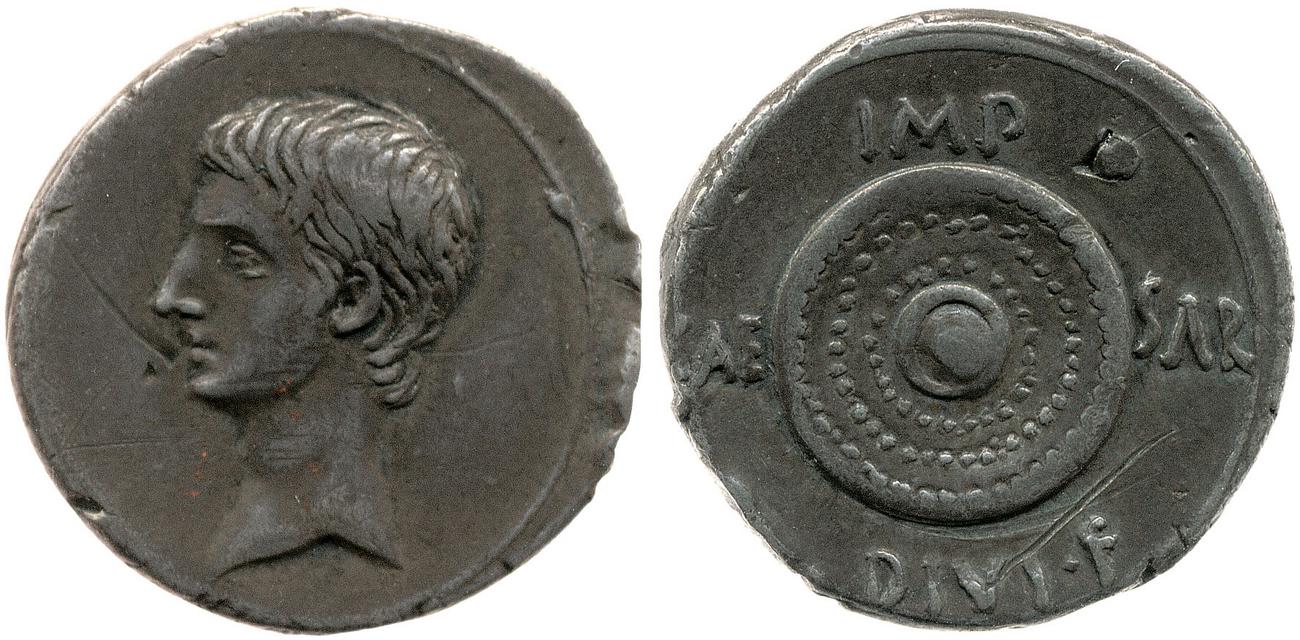 RIC I (second edition) Augustus 543B, аверс, bm