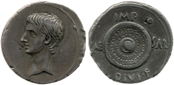 RIC I (second edition) Augustus 543B, реверс, bm