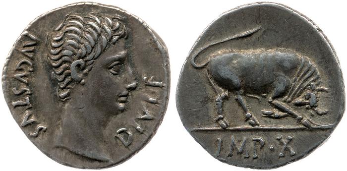 RIC I (second edition) Augustus 167A, реверс, bm