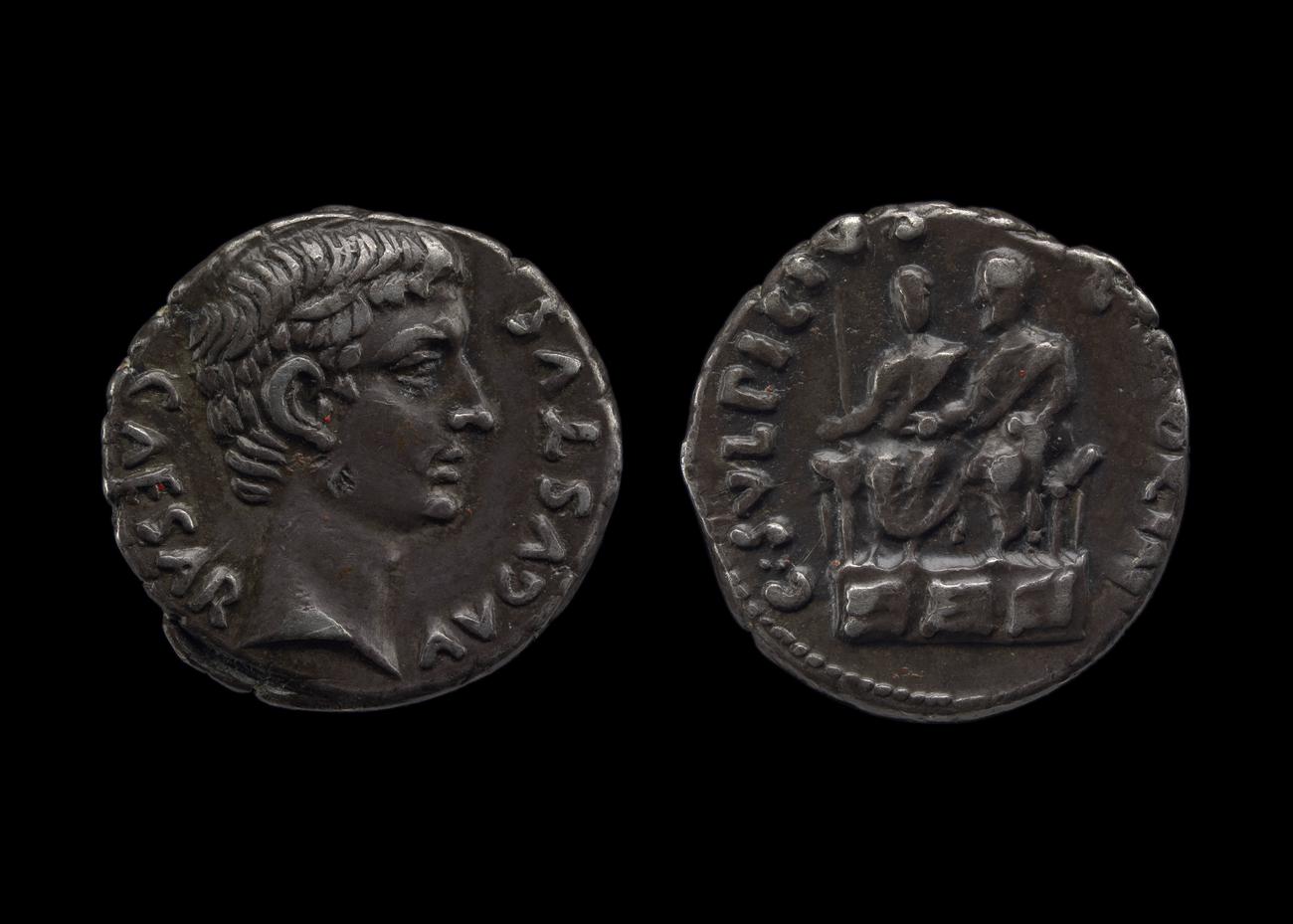 RIC I (second edition) Augustus 407, аверс, bm
