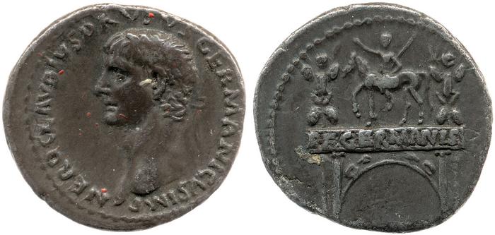 RIC I (second edition) Claudius 72, реверс, bm
