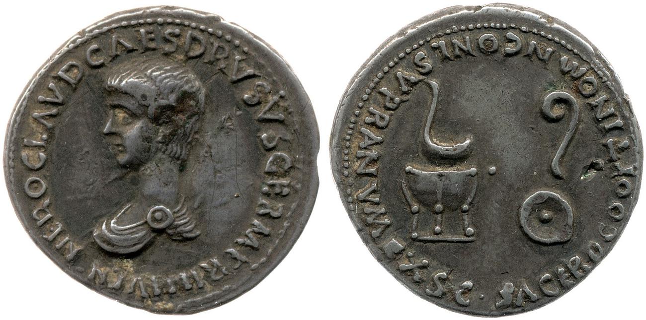 RIC I (second edition) Claudius 77, аверс, bm