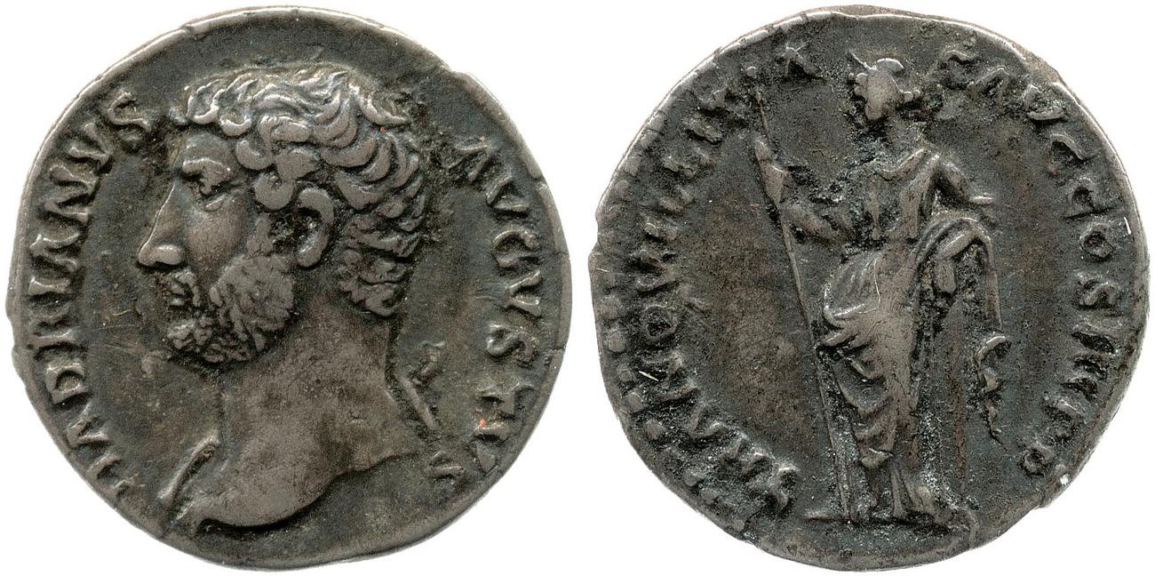 аверс RIC II, Part 3 (second edition) Hadrian 1133