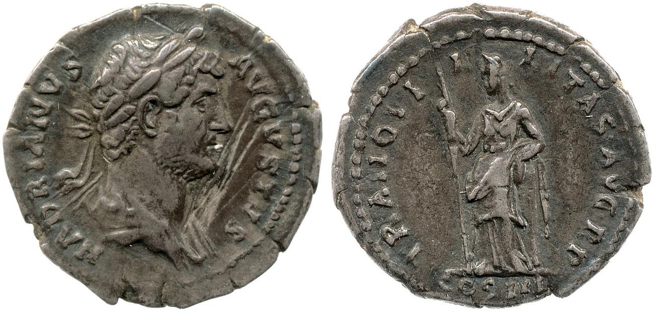 аверс RIC II, Part 3 (second edition) Hadrian 1047