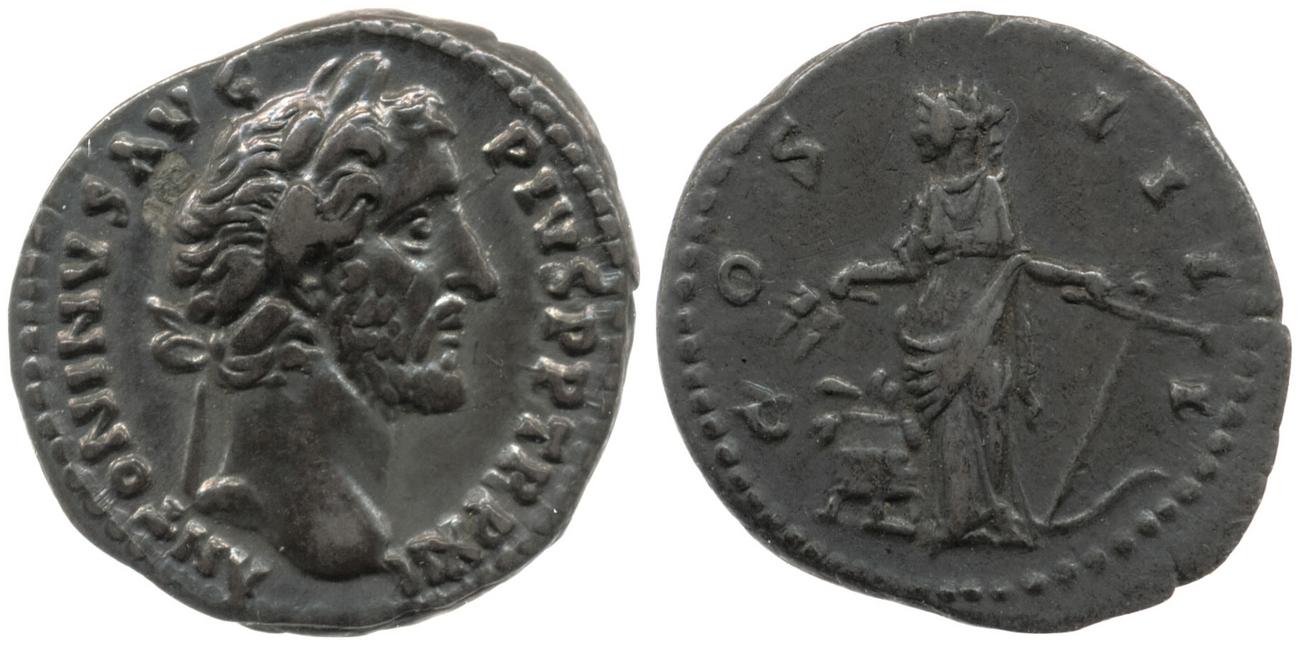 RIC III Antoninus Pius 175, аверс, bm