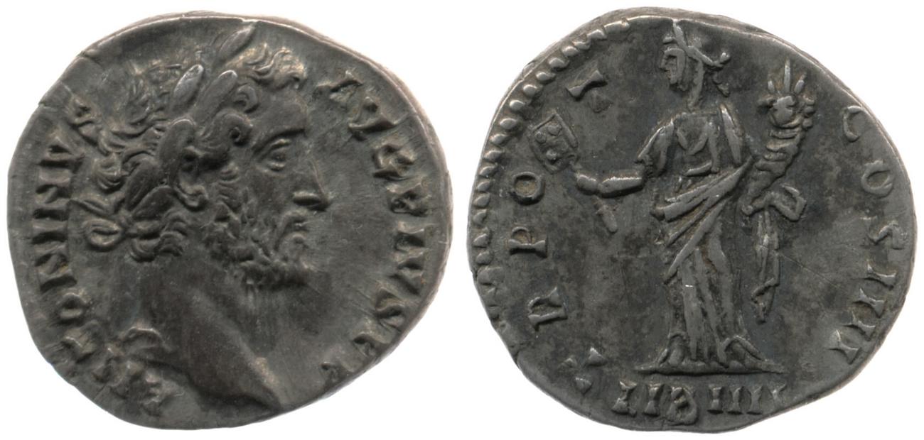 RIC III Antoninus Pius 155, аверс, bm