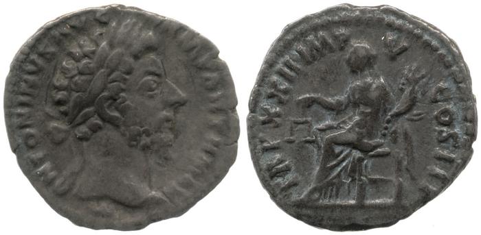 реверс RIC III Marcus Aurelius 191