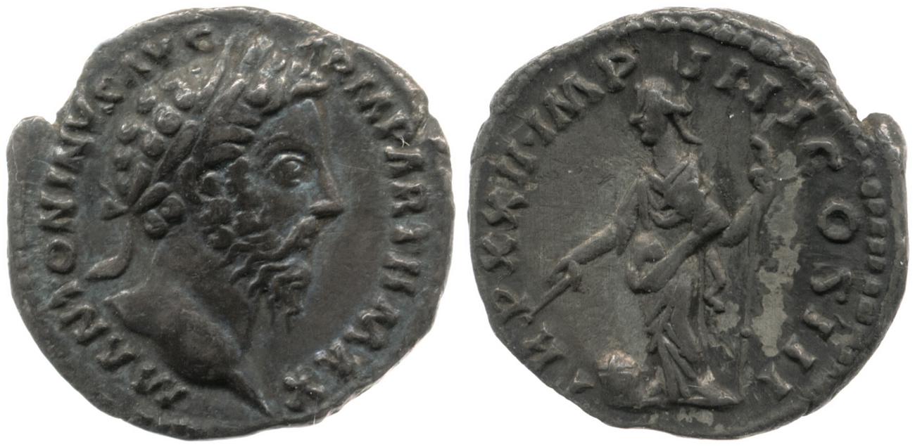 аверс RIC III Marcus Aurelius 176