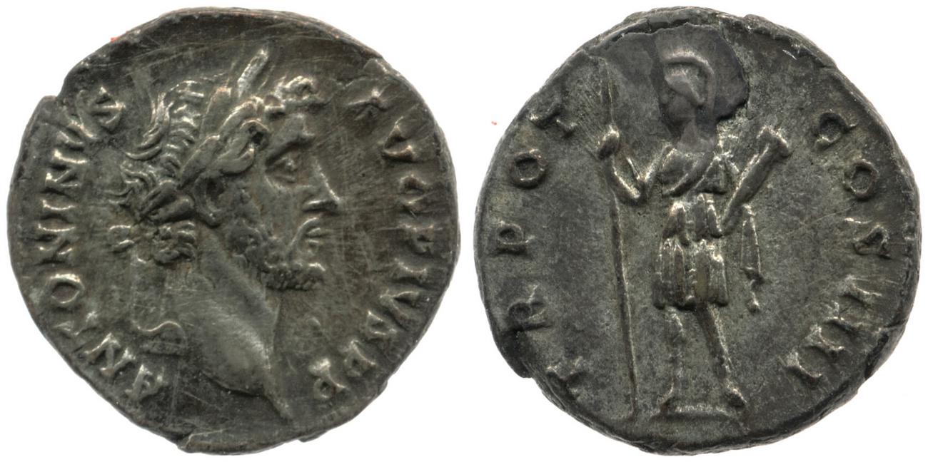 RIC III Antoninus Pius 154, аверс, bm