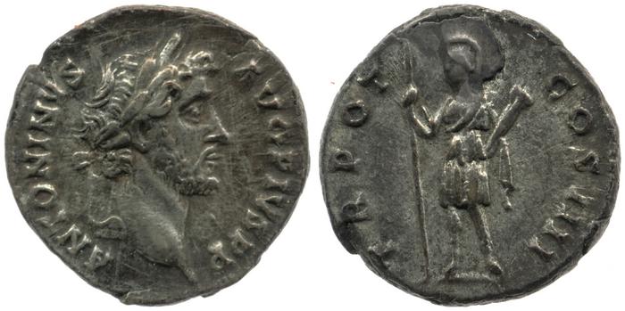 RIC III Antoninus Pius 154, реверс, bm