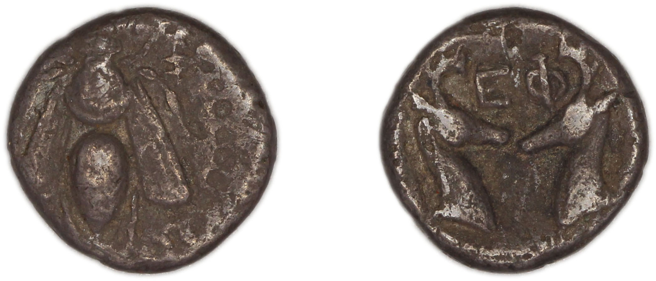 obverse Ephesus Kinns and Holt 2023 Period II, AR IX