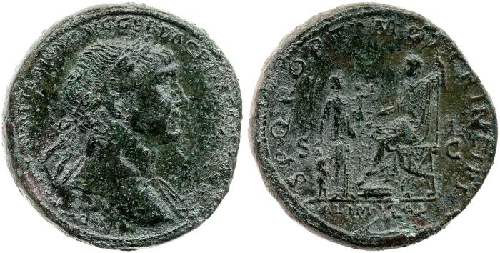 RIC II Trajan 461, реверс, bm