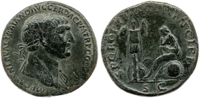 RIC II Trajan 564, реверс, bm
