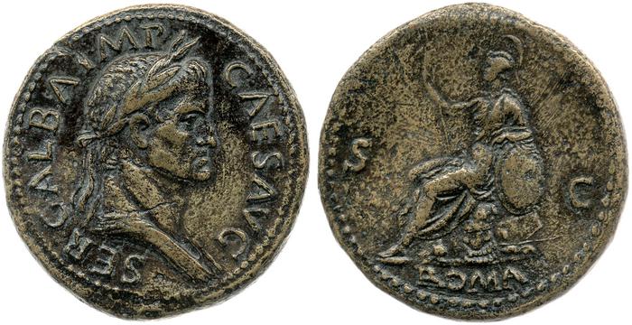 RIC I (second edition) Galba 240, реверс, bm