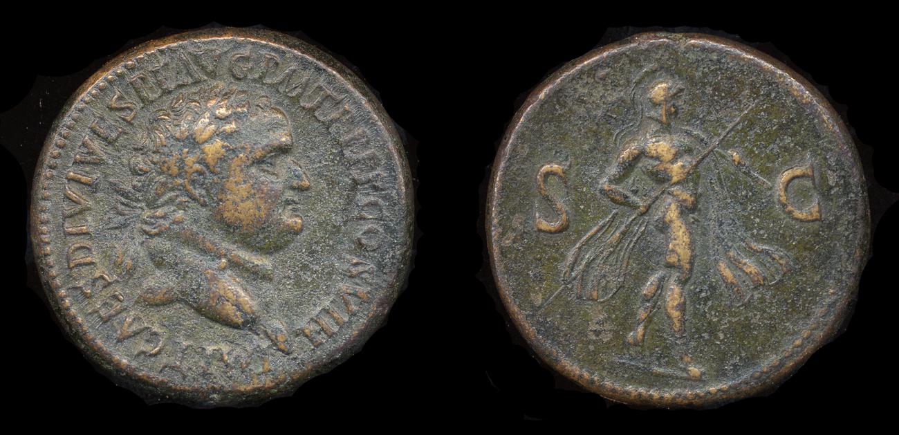 RIC II, Part 1 (second edition) Titus 499, аверс, bm