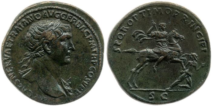 RIC II Trajan 534, реверс, bm