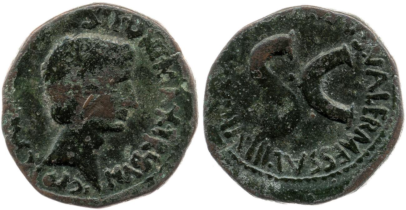 RIC I (second edition) Augustus 441, аверс, bm