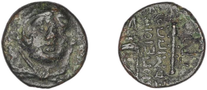 реверс Erythrae Kinns 1980 Period IV, AE 11