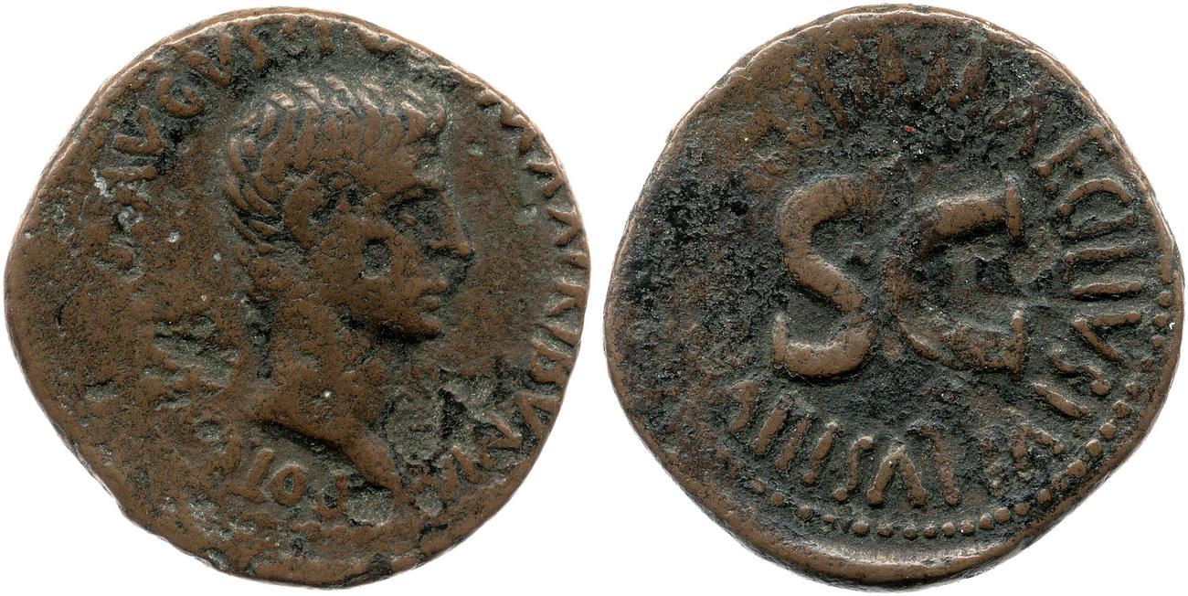 RIC I (second edition) Augustus 435, аверс, bm