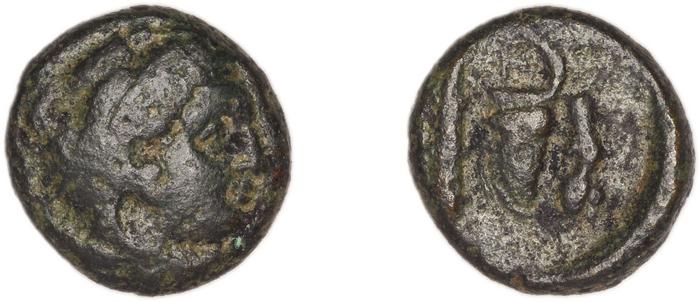 Erythrae Kinns 1980 Period II.1, AE 5, реверс, bm