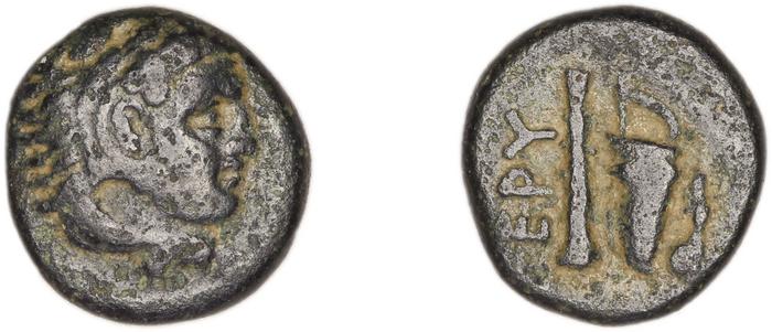 Erythrae Kinns 1980 Period II.1, AE 5, реверс, bm