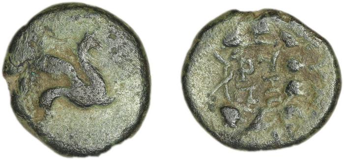 Teos Kinns 1980 Period I.2, AE 9, реверс, bm