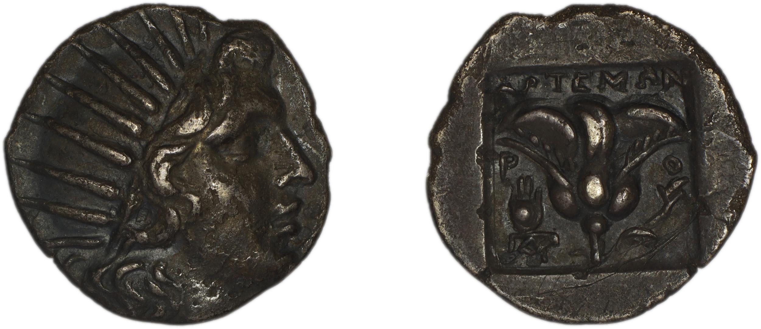 Rhodes Jenkins 1989 Group B drachms, аверс, bm