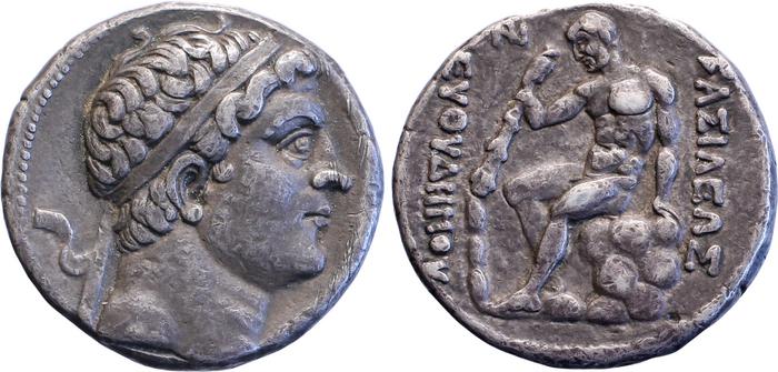 аверс Bactrian and Indo-Greek Coinage Euthydemus I 2.9