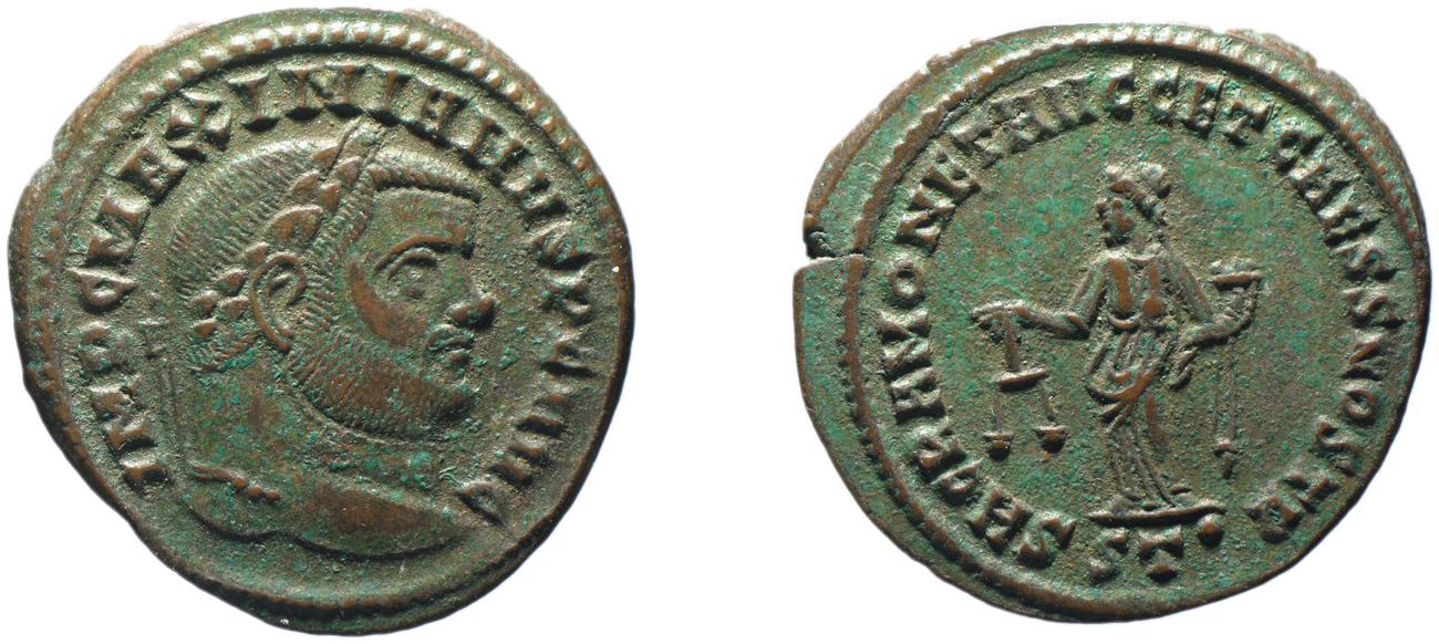RIC VI Ticinum 45b, аверс, bm
