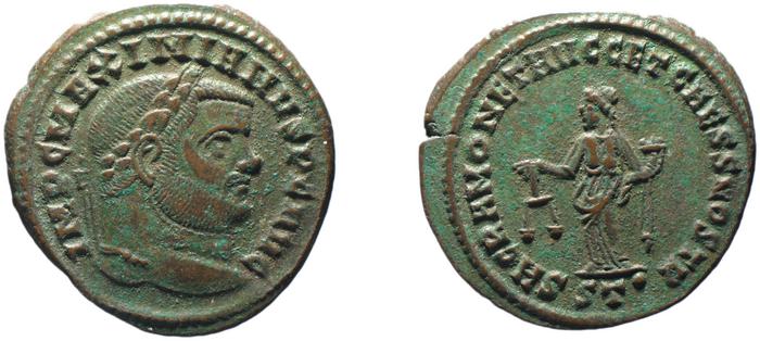 RIC VI Ticinum 45b, реверс, bm