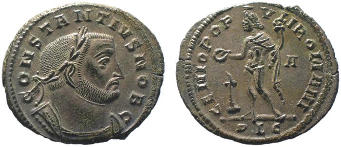 RIC VI Lugdunum 164a, реверс, bm