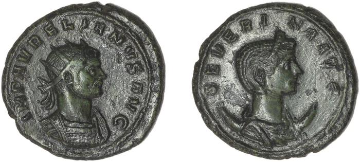 reverse RIC V Aurelian and Severina 2