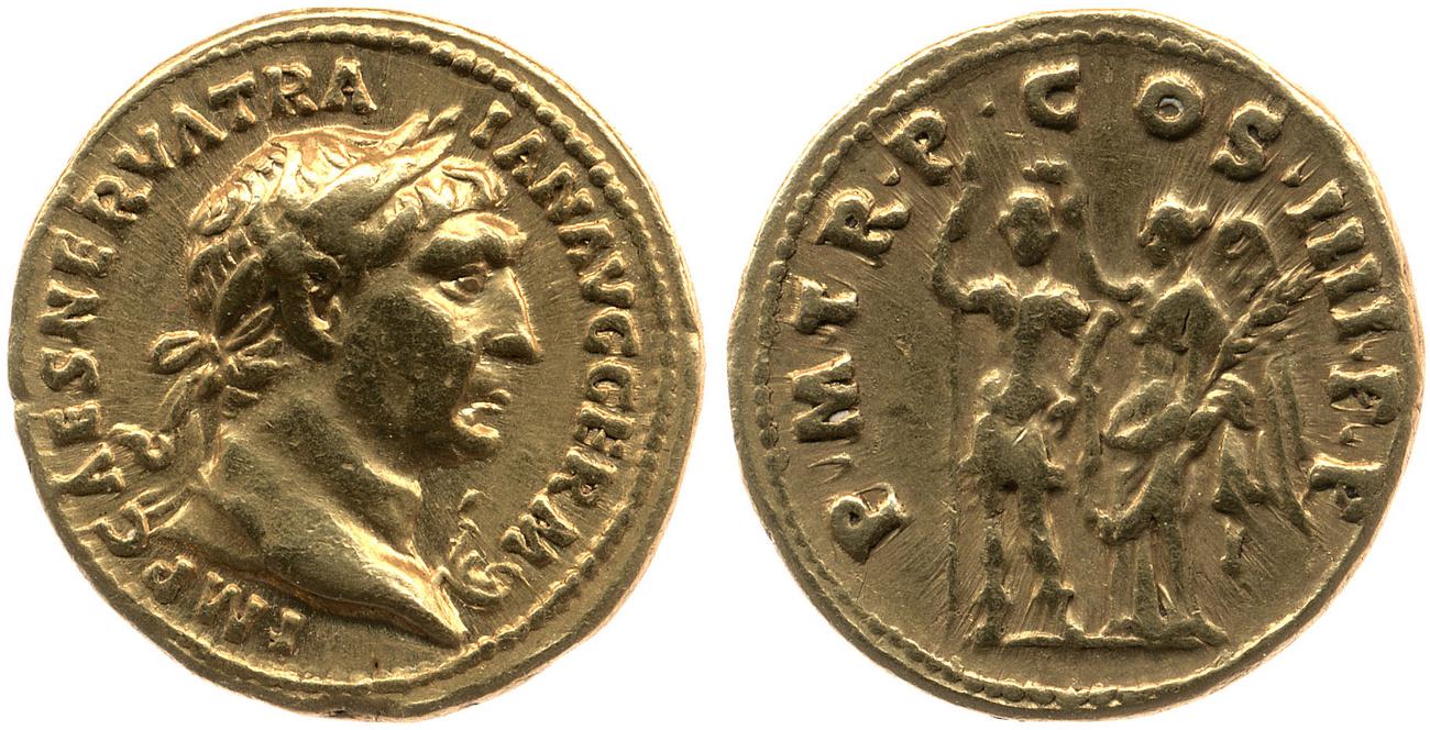 RIC II Trajan 69, аверс, bm