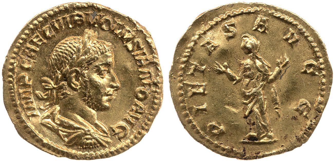 аверс RIC IV Volusian 158