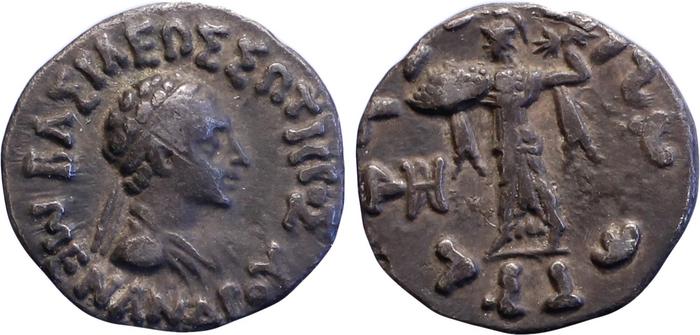 Bactrian and Indo-Greek Coinage Menander I 13.19, bm