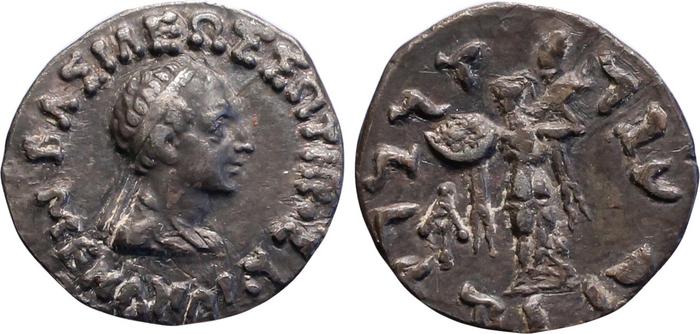 Bactrian and Indo-Greek Coinage Menander I 13.2, bm