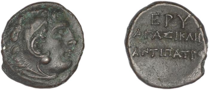 реверс Erythrae Kinns 1980 Period IV, AE 15