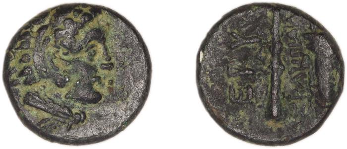 Erythrae Kinns 1980 Period II.2, AE 5, реверс, bm