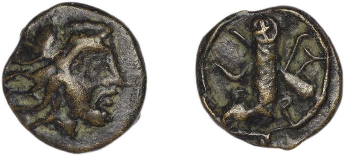 Erythrae Kinns 1980 Period I, AE 3, реверс, bm