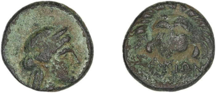 Samos Barron 1966 Pl. xxxi, 8-9, реверс, bm